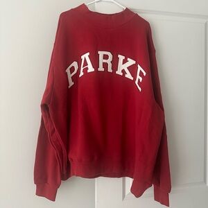 Parke Varsity Mockneck Sweatshirt NWT